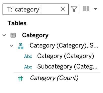 Tableau 2026.1 - 表名称智能筛选器 Tableau 2026.1 - 表名称智能筛选器